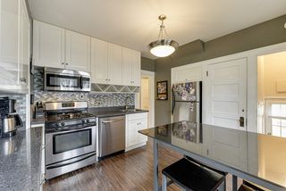 ktichen with new flooring and granite counters
