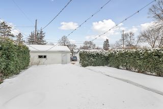 Backyard, looking toward garage