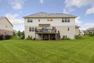 A lot of green space which backs up to yards of other neighbors, no one directly behind you.