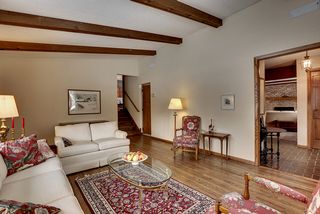 Gleaming hardwood floors and vaulted ceiling