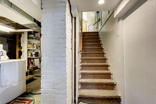 Basement laundry and stairway
