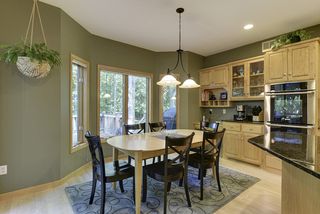 Maple flooring, breakfast nook, desk area with views of the back yard