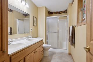 Master bathroom features heated tile floor