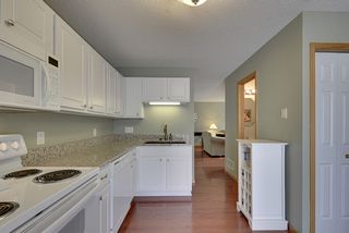 View from kitchen into dining/living room area