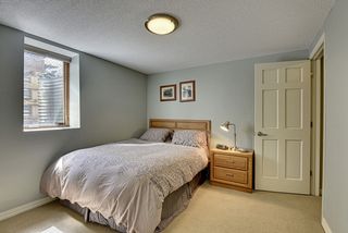 Lower level bedroom with egress window.