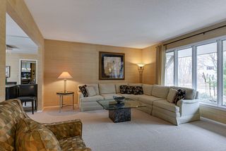 Large formal living room with new carpet
