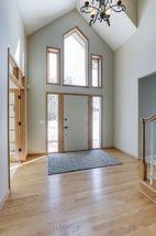 Striking light fixtures - hardwood floors