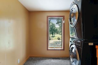 Spacious main floor laundry room