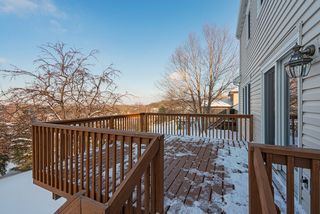 Large deck off informal eating area