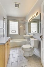The 2nd Floor Full Bathroom features a Glass Block Window! 