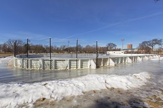Matthews Park just a block away with recreation for every season