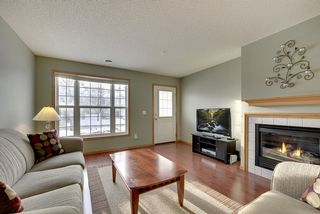 Sun-filled room with warm cherry flooring