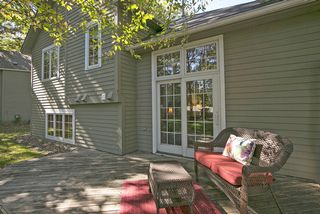 Sliders make easy access to grill, deck and back yard. 