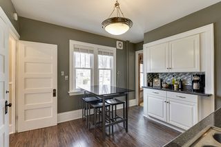 ktichen with new flooring and granite counters