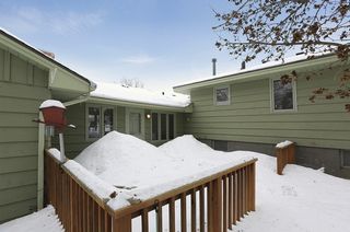 Spacious deck - waiting for the snow to melt...