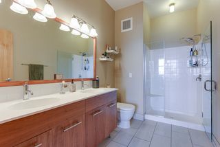 A fabulously spacious 3/4 bathroom