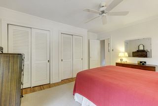 Bedroom is spacious and has large double closet