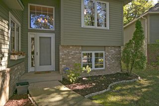 Sheltered front entrance.