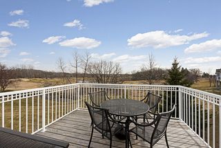 Lovely deck with south and east views of Chaska Town Course