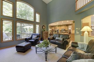 Balcony on 2nd floor looks down into the family room