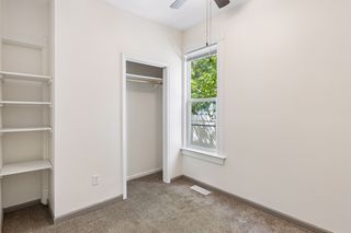 Also with ceiling fan and ample storage/closet space