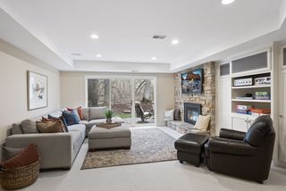 Slider leads to the newer Bluestone patio and gorgeous backyard