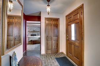 Spacious foyer with tile floor