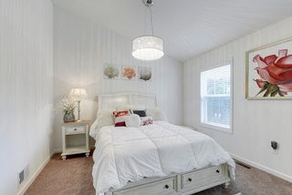 The master bedroom is enormous! Vaulted ceiling and two windows. Upgraded lighting.