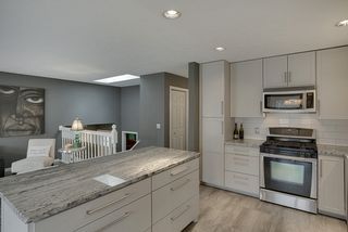 Natural light flows with lots of windows and skylight...