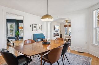 Light drenched main floor dining