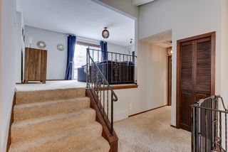Looking up towards living room