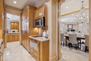 Warming Drawer, mini cook=top and microwave, are very close by the formal dining.