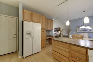 Easy access from attached garage makes bringing in groceries easy...