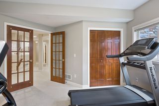 French doors to amusement room
