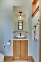 The Main Floor Half-Bathroom with Vessel Sink! 