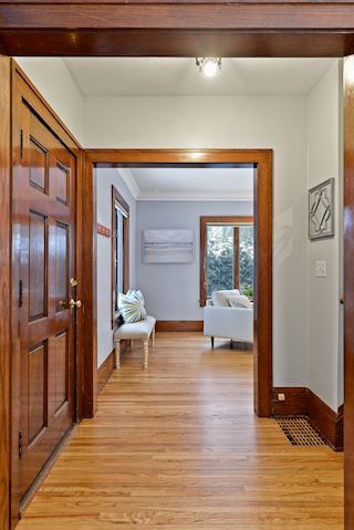 Entryway / foyer looking toward living room