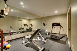 A workout space you will never leave - mats and mirrors, tv to watch as well.