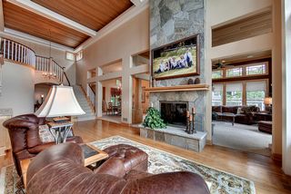 View of great room looking toward dining and family room. 