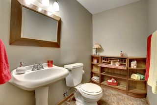Lower level powder room. 