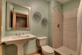 Lower bath off the exercise room and LL. Ceramic Shower, Kohler plumbing fixtures.