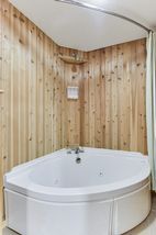 Jetted tub and shower