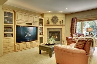 Family room with granite fireplace and built ins 
