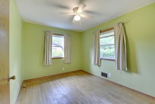 Bedroom - there were hardwood floors hidden under carpet.