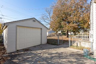 Large garage with built in storage