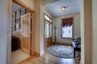 Spacious entry area leading to private study and great room area.