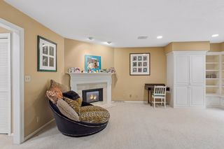 Primary bedroom with gas fireplace