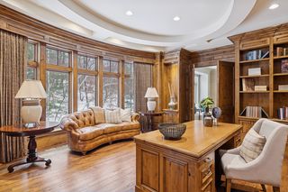 Views of trees and a few woodland visitors may be relaxing.