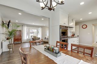 dining to kitchen and LR