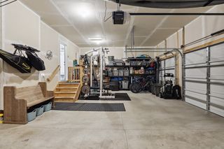 An abundance of storage is offered in the three bay attached garage.
