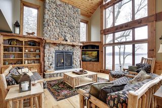 A gas fireplace provides that instant warmth to take the edge off. A custom, mantel complete with special lighting built-in provides that decorators touch.